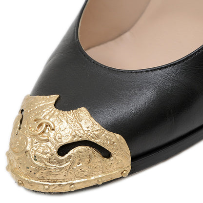 パンプス ヒール パリダラス カーフ ブラック レディース サイズ37C パンプス