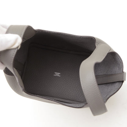 ピコタンロック PM 18 トリヨン グリメイヤー シルバー金具 K刻印 ハンドバッグ