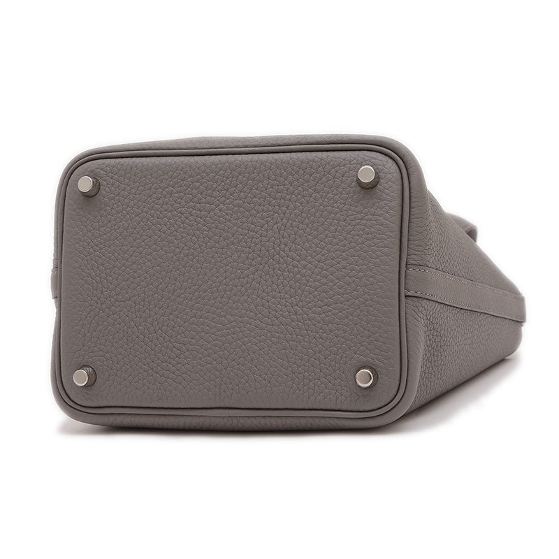 ピコタンロック PM 18 トリヨン グリメイヤー シルバー金具 K刻印 ハンドバッグ