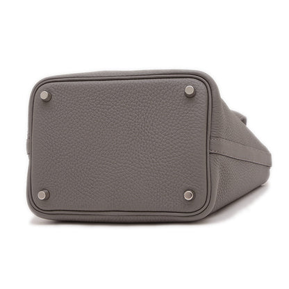 ピコタンロック PM 18 トリヨン グリメイヤー シルバー金具 K刻印 ハンドバッグ