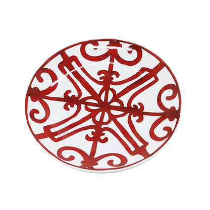 ガダルキヴィール パンプレート 17cm お皿 陶器 ホワイト/レッド 食器