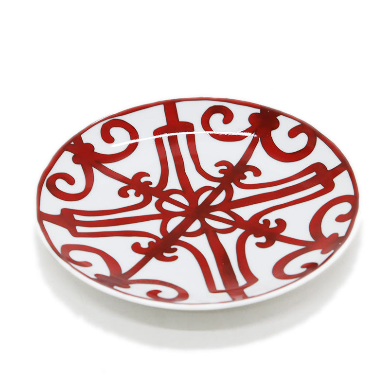 ガダルキヴィール パンプレート 17cm お皿 陶器 ホワイト/レッド 食器