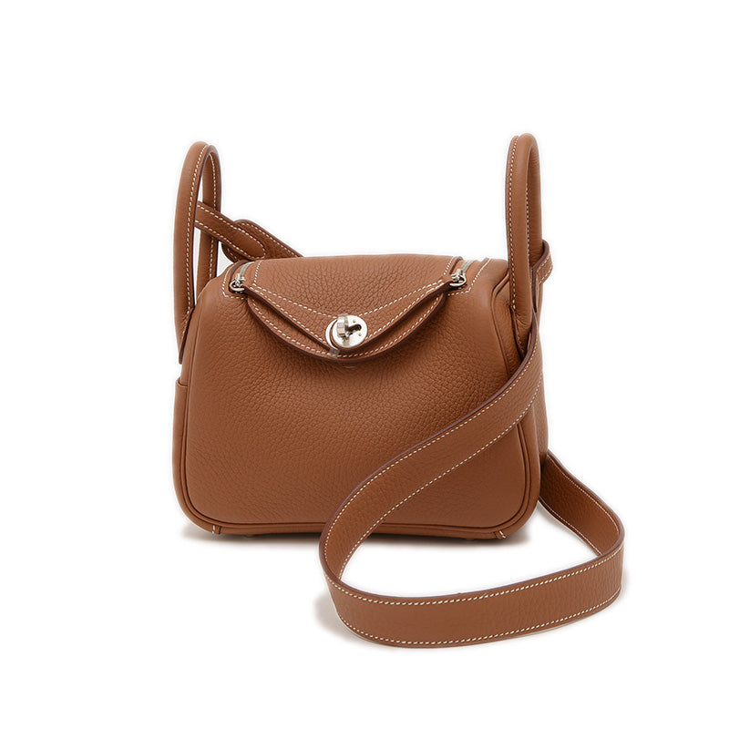 リンディ ミニ トリヨン ゴールド シルバー金具 K刻印 ハンドバッグ