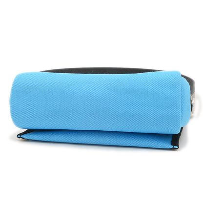 エールバッグジップ 20 トワルミリタリー/レザー ブルーリヴィエラ/ブラック K刻印 ショルダーバッグ