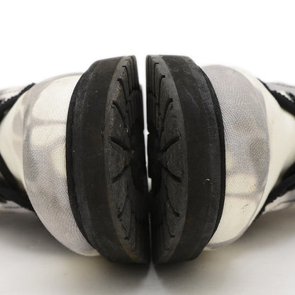 キャンバスブーツ キャンバス ホワイト/グレー 37サイズ ブーツ