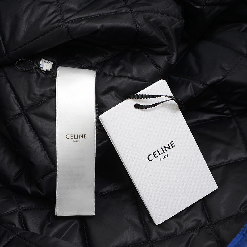 チェックフランネルシャツブルゾン ウール混 ブルー/ブラック メンズ 2W410994R #50 ジャケット