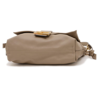 マンマ バゲット ミディアム　2WAYバッグ レザー ベージュ 8BR833 ショルダーバッグ