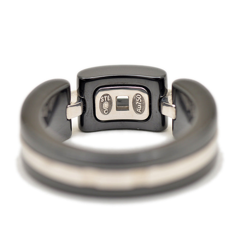 ウルトラリング WG ブラックセラミック ダイヤ #50 リング・指輪