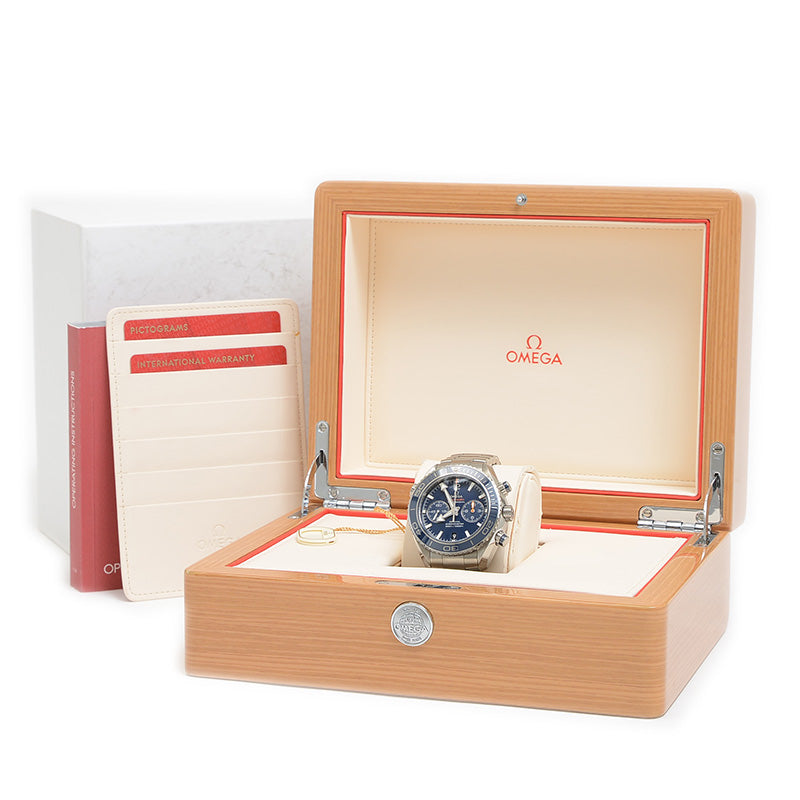 シーマスター プラネットオーシャン ブルー文字盤 チタン 232.90.46.51.03.001 腕時計