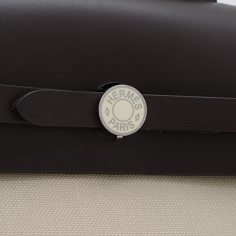 エールバッグ ジップアドPM トワル/レザー ブラウン/ベージュ U刻印 リュック・デイパック