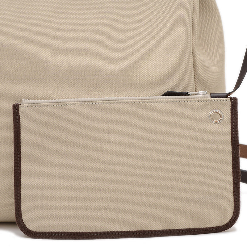 エールバッグ ジップアドPM トワル/レザー ブラウン/ベージュ U刻印 リュック・デイパック