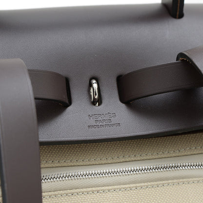 エールバッグ ジップアドPM トワル/レザー ブラウン/ベージュ U刻印 リュック・デイパック