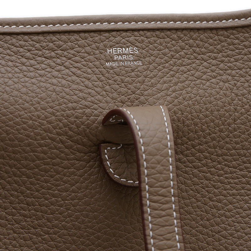 エブリン3 PM トリヨン エトゥープ シルバー金具 K刻印 ショルダーバッグ