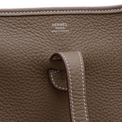 エブリン3 PM トリヨン エトゥープ シルバー金具 K刻印 ショルダーバッグ