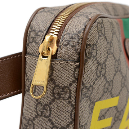 GGスプリーム FAKENOT ベルトバッグ キャンバス ベージュ 602695 ボディバッグ