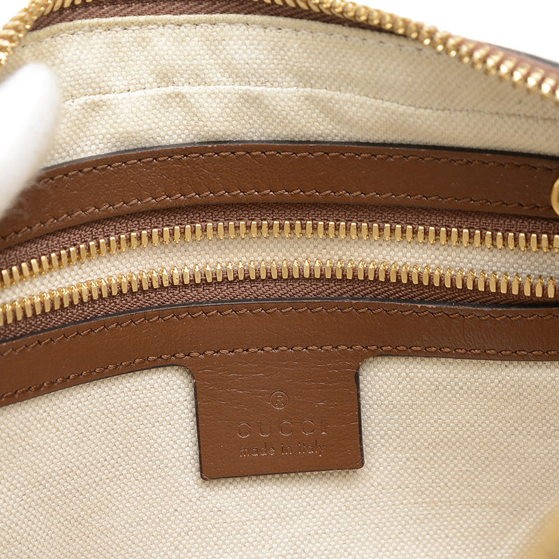 GGスプリーム FAKENOT ベルトバッグ キャンバス ベージュ 602695 ボディバッグ