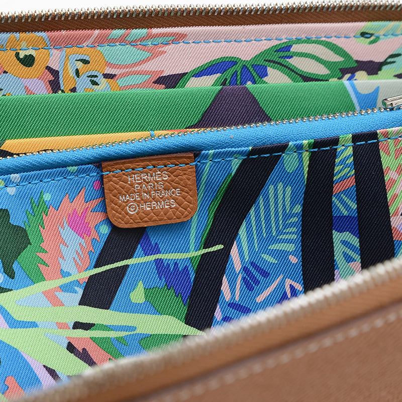 アザップロング シルクイン 長財布 エプソン ゴールド W刻印 長財布