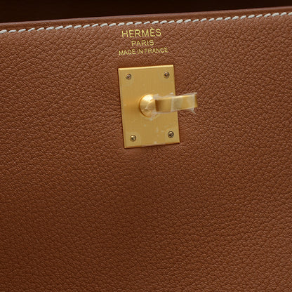 ケリー25 内縫い トゴ ゴールド マットゴールド金具 K刻印 ハンドバッグ