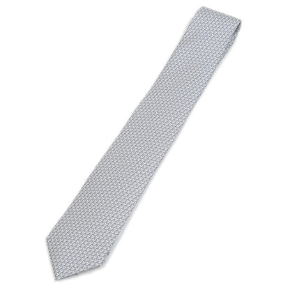 シルクタイ ツイルビー リモート オフィス シルク グレー/グリフォンセ ネクタイ