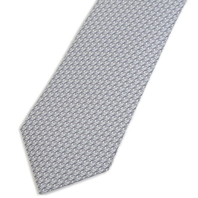 シルクタイ ツイルビー リモート オフィス シルク グレー/グリフォンセ ネクタイ