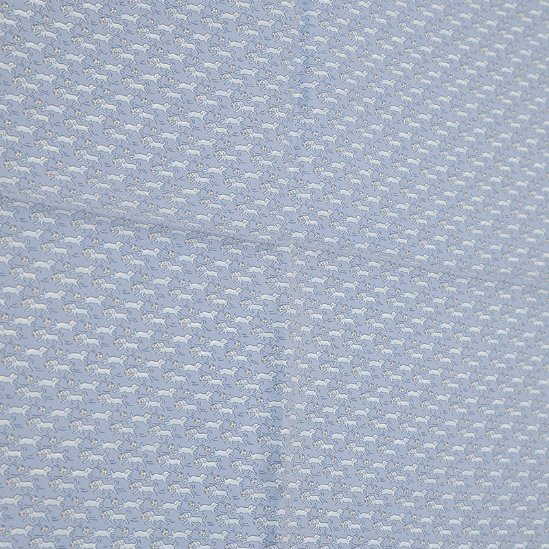 ポケットチーフ 45 ヴィンテージシルク LA BABALLE アズール/グリ/シエル/ホワイト その他小物