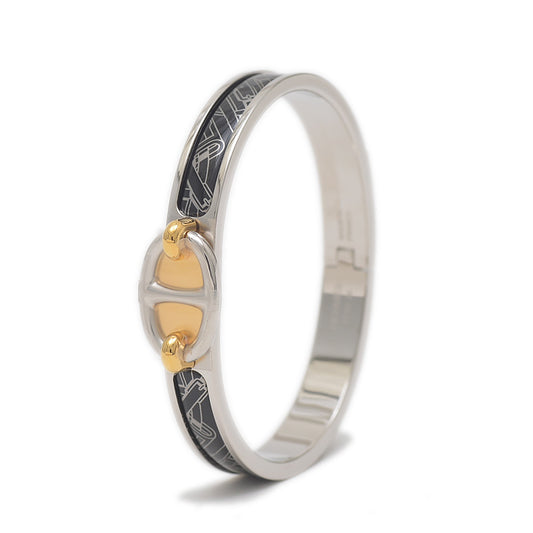 ミニクリック シェーヌダンクル バングル ブラック/シルバー/ゴールド バングル