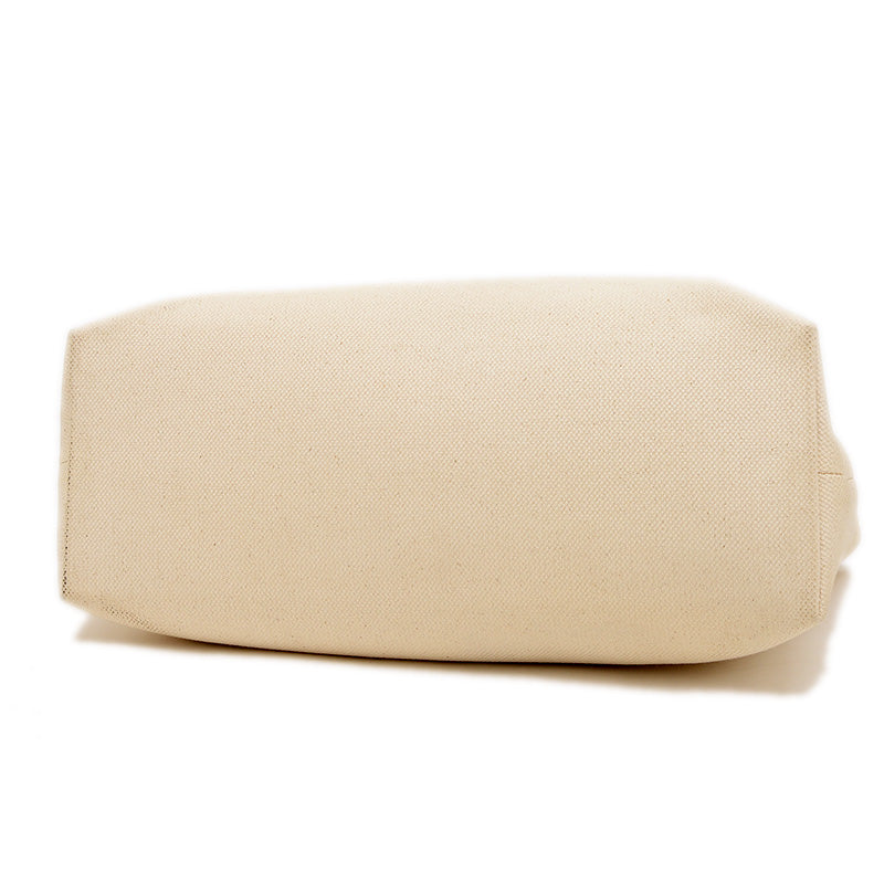 ホリゾンタル カバ ロゴ トートバッグ キャンバス/レザー ナチュラル/タン 190062 トートバッグ