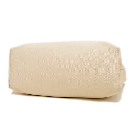 ホリゾンタル カバ ロゴ トートバッグ キャンバス/レザー ナチュラル/タン 190062 トートバッグ