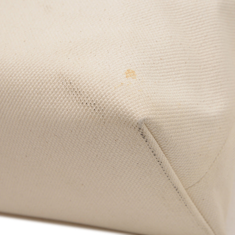 ホリゾンタル カバ ロゴ トートバッグ キャンバス/レザー ナチュラル/タン 190062 トートバッグ