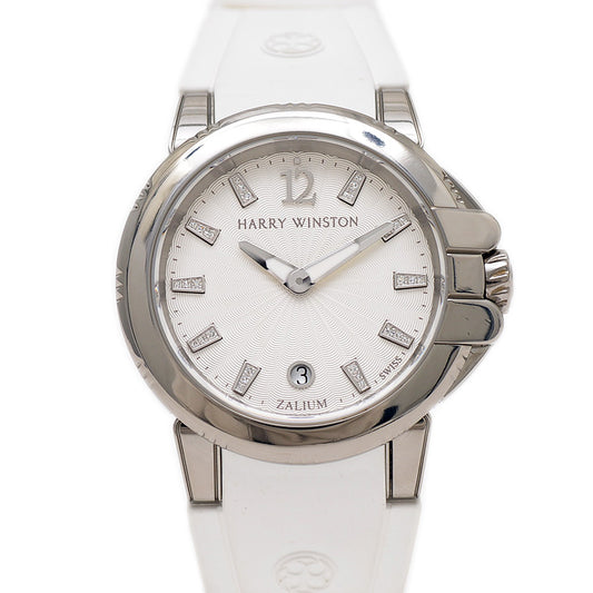 オーシャンスポーツ 白文字盤 10Pダイヤ レディース クォーツ OCSQHD36ZZ001 腕時計