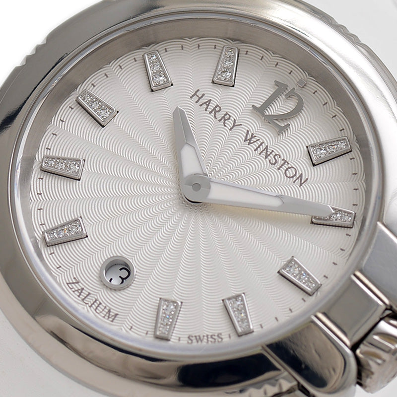 オーシャンスポーツ 白文字盤 10Pダイヤ レディース クォーツ OCSQHD36ZZ001 腕時計