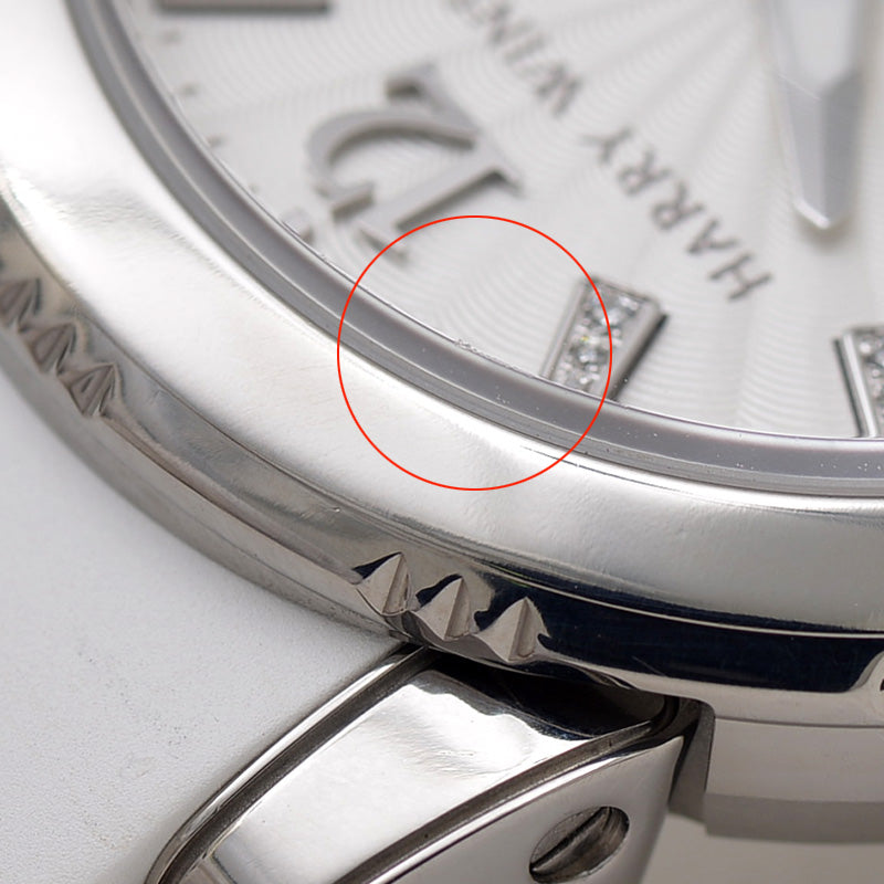 オーシャンスポーツ 白文字盤 10Pダイヤ レディース クォーツ OCSQHD36ZZ001 腕時計