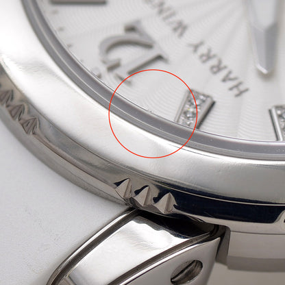 オーシャンスポーツ 白文字盤 10Pダイヤ レディース クォーツ OCSQHD36ZZ001 腕時計