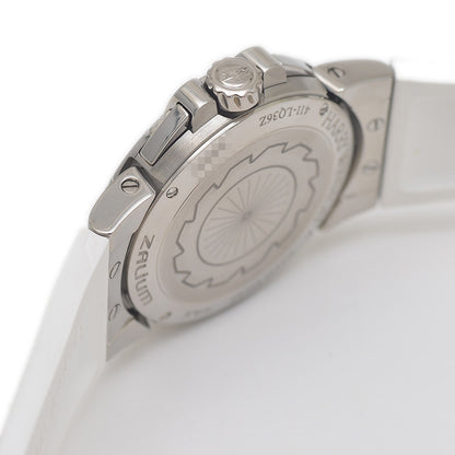 オーシャンスポーツ 白文字盤 10Pダイヤ レディース クォーツ OCSQHD36ZZ001 腕時計