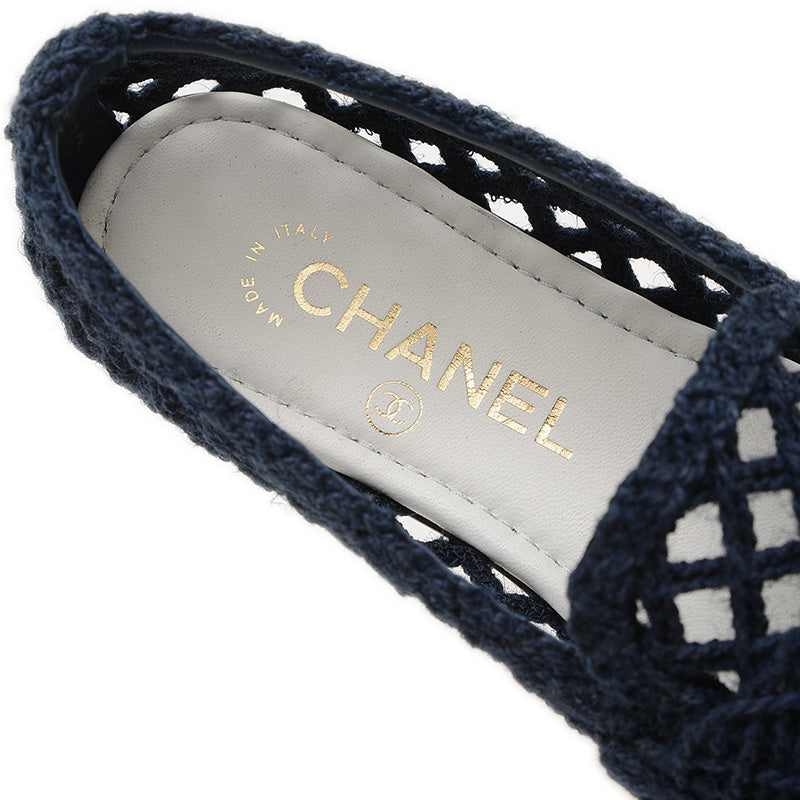 ココマーク ローファー ブレードコード ネイビー ゴールド金具 レディース 36サイズ ローファー