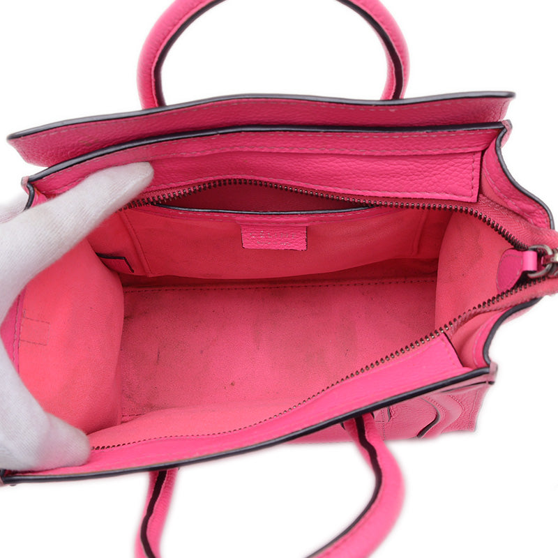 ラゲージ ナノショッパー 2WAY バッグ レザー ピンク ハンドバッグ