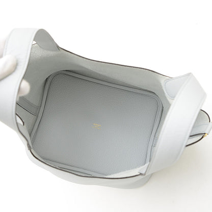 ピコタンロック MM 22 トリヨン ブルーペール ゴールド金具 B刻印 ハンドバッグ