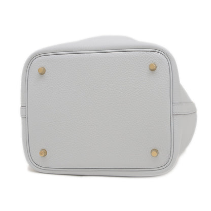 ピコタンロック MM 22 トリヨン ブルーペール ゴールド金具 B刻印 ハンドバッグ