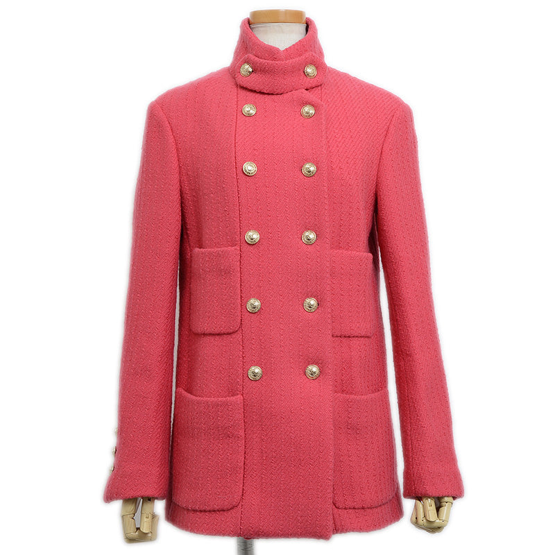 コート ココマークボタン ウール ピンク #34 コート