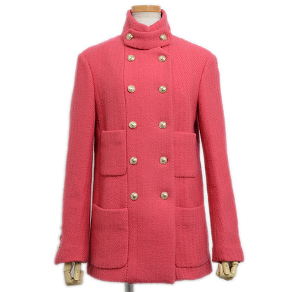 コート ココマークボタン ウール ピンク #34 コート