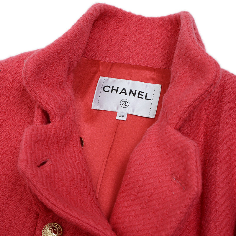 コート ココマークボタン ウール ピンク #34 コート