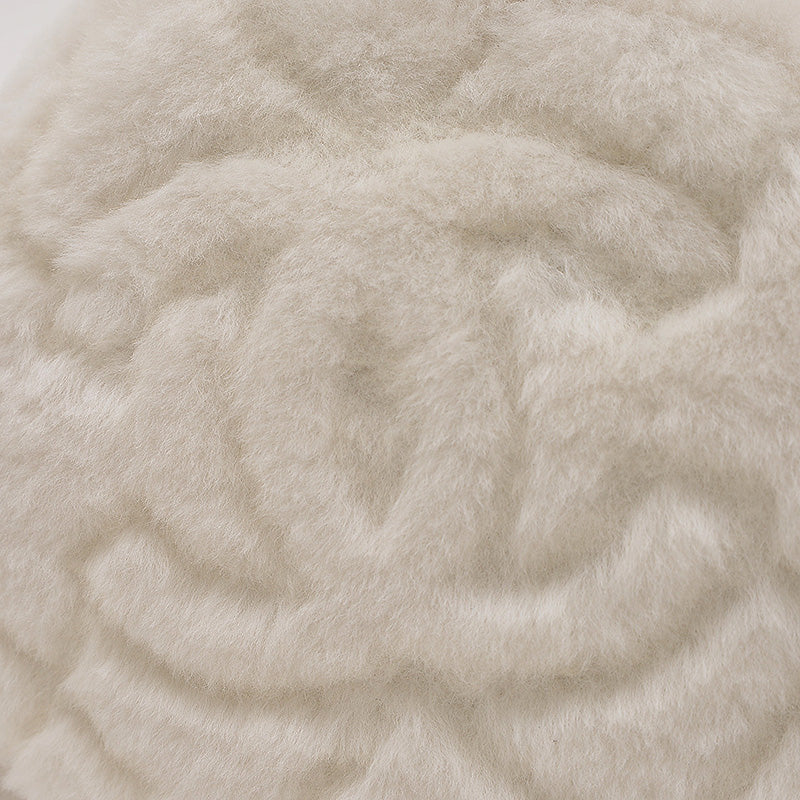 ココマーク ラウンド チェーンショルダーバッグ シアリング ホワイト ショルダーバッグ