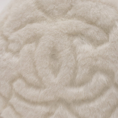 ココマーク ラウンド チェーンショルダーバッグ シアリング ホワイト ショルダーバッグ