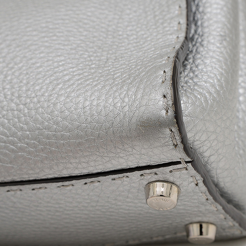 ピーカブー ミニ セレリア 2WAYバッグ レザー シルバー 8BN244 ショルダーバッグ