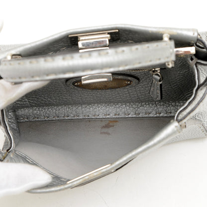 ピーカブー ミニ セレリア 2WAYバッグ レザー シルバー 8BN244 ショルダーバッグ