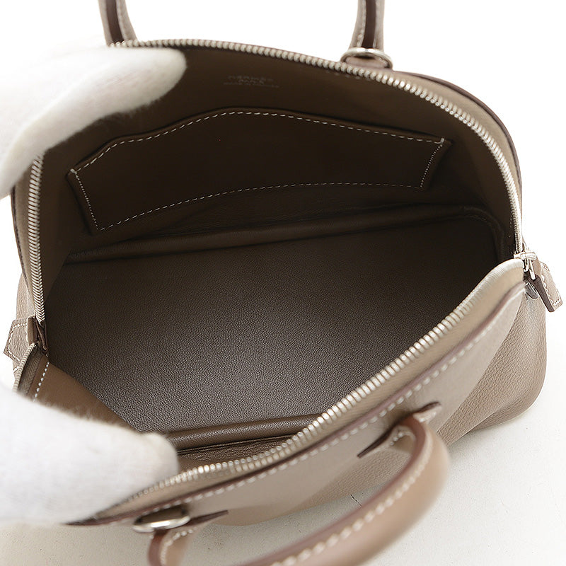 ボリード1923 ミニ エバーカラー エトゥープ シルバー金具 K刻印 ハンドバッグ