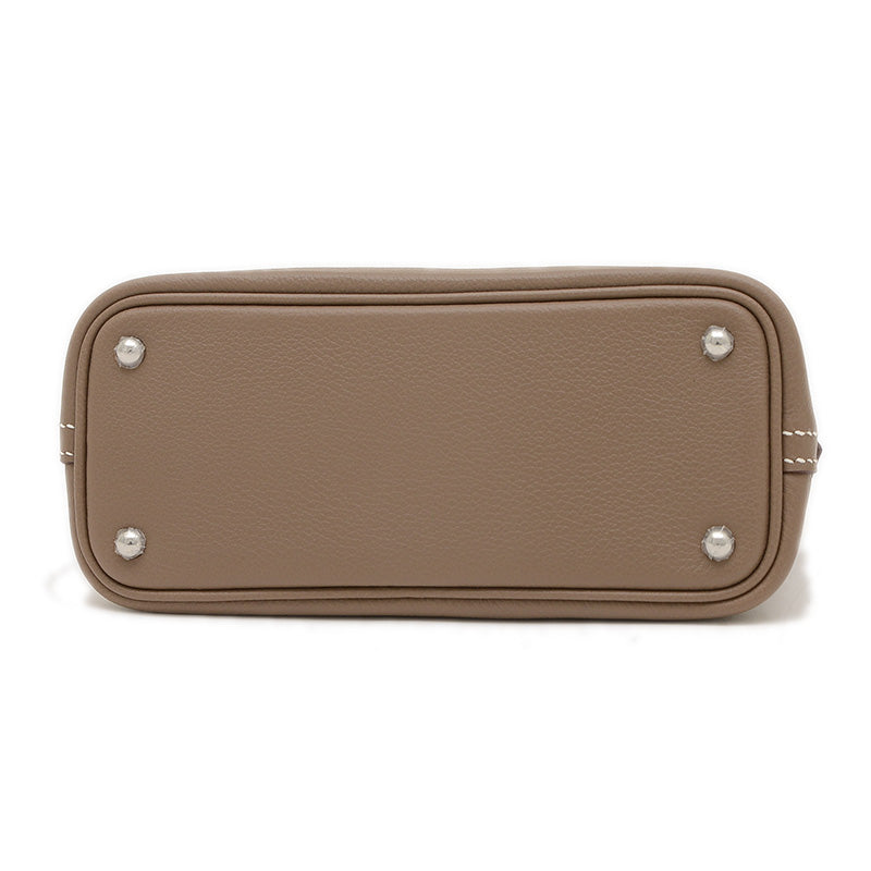 ボリード1923 ミニ エバーカラー エトゥープ シルバー金具 K刻印 ハンドバッグ