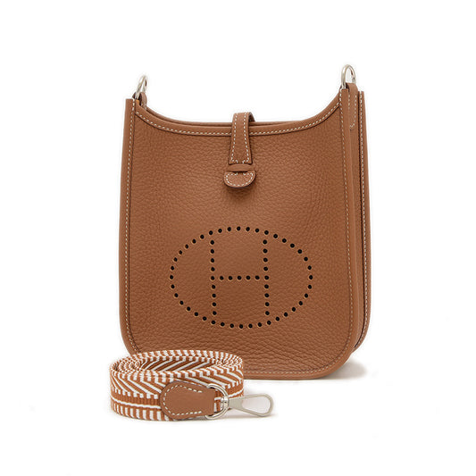 エブリンTPM トリヨン ゴールド シルバー金具 K刻印 ロングストラップ ショルダーバッグ