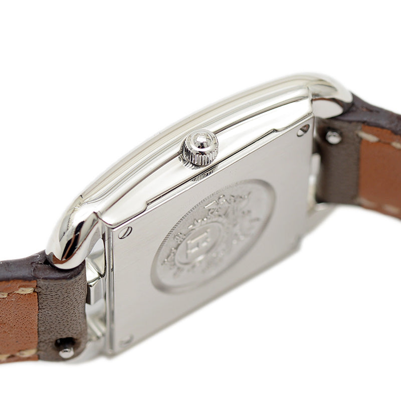 エルメス ケープコッド レディース シェル文字盤 8Pダイヤ クォーツ CC1.232 腕時計