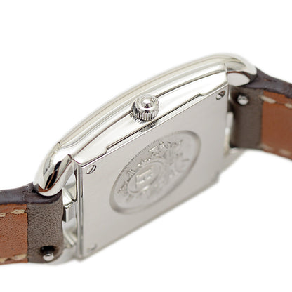 エルメス ケープコッド レディース シェル文字盤 8Pダイヤ クォーツ CC1.232 腕時計